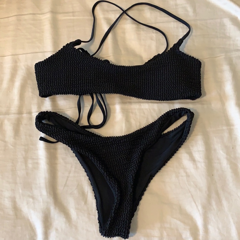 Black bathing suit